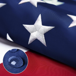 Sturdy American Flag 4x6 Ft Outdoor Heavy Duty, Longest Lasting American Flags for Outside 4x6,the USA Flag Embroidered Stars,Best High Wind all Weather Us Flag
