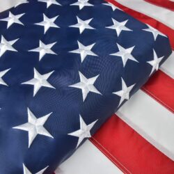 Sturdy American Flag 5x8 Ft Outdoor Heavy Duty, Longest Lasting American Flags for Outside 5x8,the USA Flag Embroidered Stars,Best High Wind all Weather Us Flag